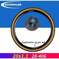 [ SG Local Stock ] SCHWALBE ONE Tire Tyre 28-406 | 28-451 BICYCLE Folding Bicycle Foldie Bike inner 