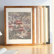 [Customized Size Can Be Used] A1 A2 A3 A4 Ins Ultra-Thin Solid Wood Photo Frame Large Puzzle Photo F