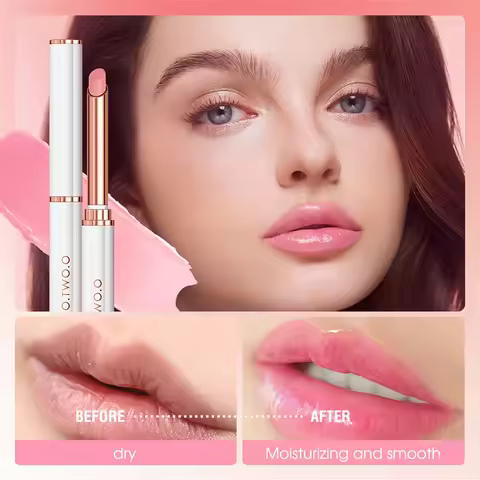 Soothing Color Changing Lip Balm, Vegan and Harmless Lip Balm, Pink Shimmering Lip Balm, Moisturizin