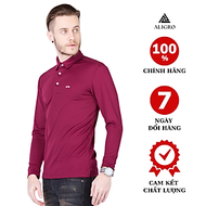 Áo thun nam dài tay cổ bẻ màu đỏ ALIGRO chất liệu Cotton cao cấp mềm nhẹ, thiết kế trẻ trung ALGAPD0