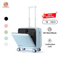 PG Cabin Luggage 18 Inch Mini Suitcase Lightweight ABS+PVC Travel Suitcase With 360 Spinner Wheels