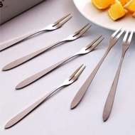 FRUIT FORK CAKE FORK STAINLESS FORK ANTI-RUST FRUIT FORK SMALL CAKE FORK