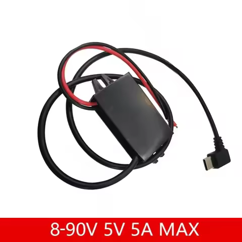 8-90V 12V 24V 48V 60V 72V 90V to 5V 5A 25W DC DC Step Down ConverterType-C USB Micro Buck Power Supp
