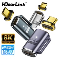 HdoorLink 240W USB4 Magnetic Adapter USB C To Type C Fast Charge Magnet Converter 8K@60Hz USB Type C