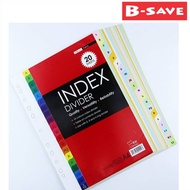 A4 Uni Colour Index Divider / File Filing Separator A-Z