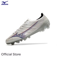 Mizuno Alpha Men's Football Boots Lightweight Waterproof Cleats Football Training Shoes-White