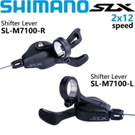SHIMANO SLX M7100 Shifter 2x12 Speed MTB Mountain Bike SL M7100 Shift Lever Clamp Ring I-SPEC EV 12 