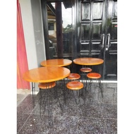 / bar table / coffee shop table minimalist/ table 75 cm high 60 cm diameter