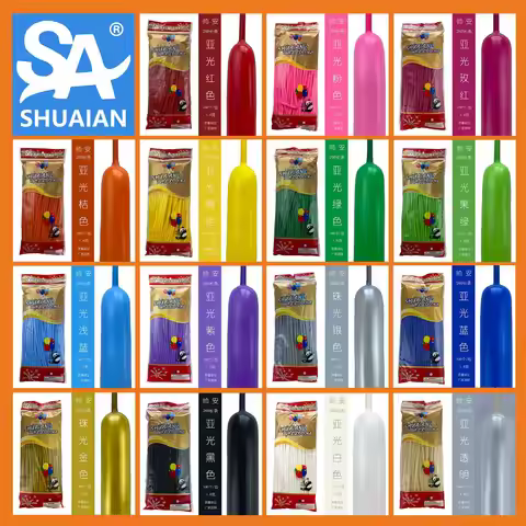 Thickened 260 Magic Strip Balloon Package Wedding Scene Decoration Birthday Party Layout Rainbow Bal