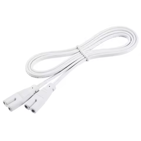 4Pcs LED Tube Light Fixture Connection Cable T4 T5 T8 LED Tube Connector 2 Pin Double-end Cable Wire