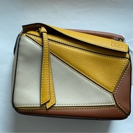 全新Loewe Mini Puzzle 三拼色迷你包