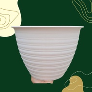 Ori Pot Tawon 40 Cm Putih Pot Plastik Bunga Tanaman Jumbo Besar murah
