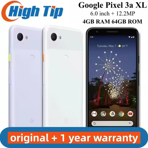 Original Google Pixel 3a XL 3AXL 4G Mobile Phone 6.0" 4GB RAM 64GB ROM 12.2MP NFC Fingerprint Snapdr