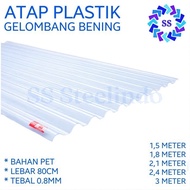 ATAP ASBES / GELOMBANG PLASTIK BENING TEBAL *-* *-*