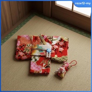 [RazecaMY] Doll set with matching bag, BJD doll outfit with Red Female Kimono 3-pc