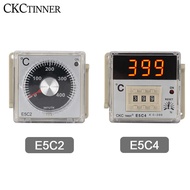 【Limited-time offer】 e5c4/e5c2 digital display pointer knob temperature controller 0-399/0- Celsius 
