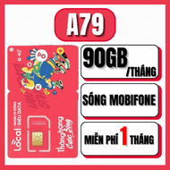 Sim 4G Mobifone cho khách du lịch - Sim Local Gói A69 - A79 - A89 - A99 - A119  Data TỐC ĐỘ CAO - Mi
