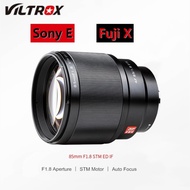 Viltrox 85mm f1.8II STM AF Full-frame Medium Telephoto Portrait Fixed Focus Lens Sony E Mount Fuji X Mount