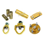 COPPER EARTHING FITTING & LIGHTNING CONDUCTOR ITEM (COPPER ROD CLAMP/SOCKET/SADDLE/TEST BOND)