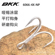 BKK Matte Tin6066Triple Hook3Times4Triple Hook Lure for Sea Fishing with Iron Plate Minnow Fake Bait