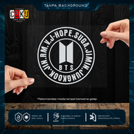 Cutting Stiker BTS Stamp Variasi Motor Mobil Sticker Aksesoris Laptop Body Kaca Kpop Army