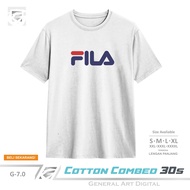 Baju Kaos Distro FILA T-Shirt Pria Wanita Kaos FILA Keren