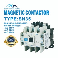 MAGNETIC CONTACTOR CNE SN-35 60A 3 KUTUB