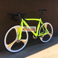 （腳踏車）高品質 配件保固2年700C公路車一體輪自行車公路賽場地車山地車雙碟剎彎把競速自行車