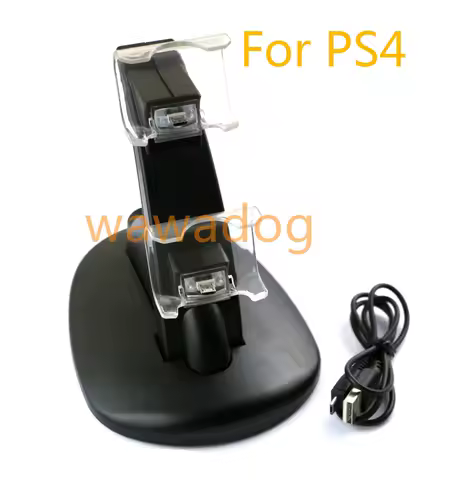 5pcs Controller Charger Dock Blu-ray Dual USB PS4 Charging Removable Stand Station for Sony Playstat
