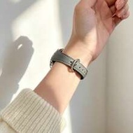 1pc Women's Slim Waist Microfiber Leather Smart Watch Band, Compatible With 18mm/20mm/22mm, Fits Gal