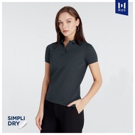 MOS SimpliDry Plus เสื้อโปโลผู้หญิง คอปกแขนสั้น MTF-0121 สีเทาเมทัล สีกรมเนวี่ สีแดงเบอกันดี้ สีข้าว