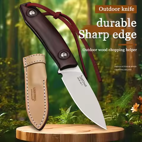 WPKOPYA Italian Full Tang M390 steel hunting knife, Outdoor survival camping tactical knife, jungle 