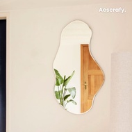 ZARGO Aesthetic wall mirror aesthetic mirror glass/ aesthetic mirror/ makeup mirror/ aesthetic mirro