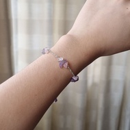 Sparkle Diaries Amethyst and Rose Quartz Bracelet