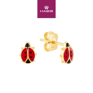 HABIB 375/9K Yellow Gold Earrings (Ladybug) X3E13905-1