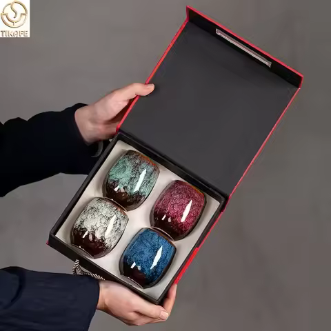 175ML Ceramic Coffee Mugs Teacup Porcelain Expresso Cup Home Creative Tea Cup Set Box Package керами