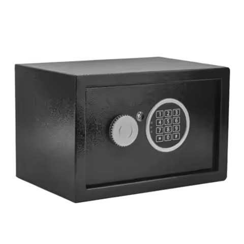 Safe Box 0.43 Cubic Feet Steel Security with Digital Keypad-Electronic Safe for Home Office Hotel Bu