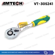 Amtech Sock Ratchet Handle 1/2 DR. x 10 Inch