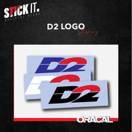 D2 RACING SPORT CAR STICKER