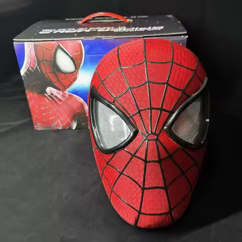 Remote Control Peter Parker Spiderman Mask Eyes Movable Spiderman Toys Children Halloween Cosplay Co