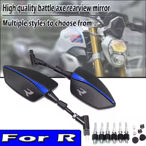 8/10mm New High Quality Universal Motorcycle Tomahawk Rear View Mirror For G310R F800R F900R S1000R 