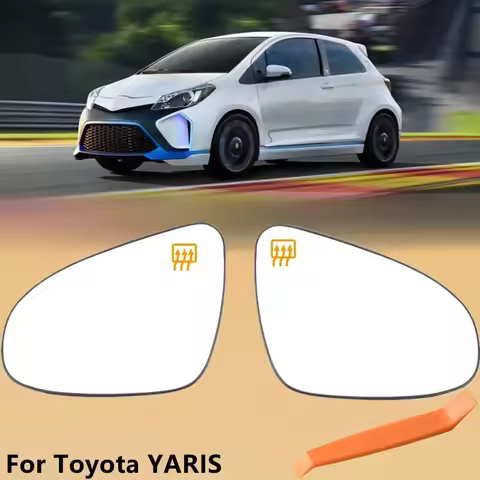 Front drive Side Heated Wing Mirror Glass Rearview Mirror Lens For Toyota YARIS 2012 2013 2014 2015-