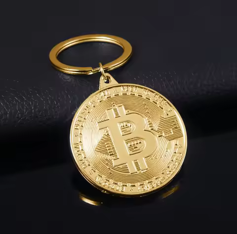 1PC Gold Plated Bitcoin Coin Collectible Art Collection Gift Physical Commemorative Casascius Bit BT