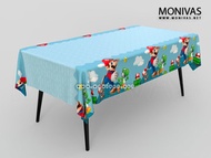 Super Mario Theme Table Cover Nintendo Game Birthday Party Decorations