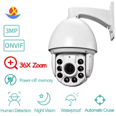 3MP 5MP Sony Imx307 Imx335 IP Speed Dome Camera Outdoor IR Night Vision 36x Digital Zoom PTZ IP Came