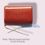 Mylar 475j250v capacitor mylar 475j 250v cbb