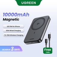 UGREEN 10000mAh PD 20W/30W Powerbank USB Type C Magnetic 15W Qi2 Wireless Charging Power Bank Portab