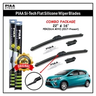 PIAA Si-Tech (Silicone Techonology) Flat Silicone Wiper Blade Combo 22"/16" For Perodua Myvi 3rd Gen