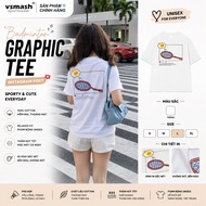 Unisex Badminton T-shirt Vsmash Sportwear "INSAGRAM POST" – High Quality Soft Baby Cotton Fabric, Co
