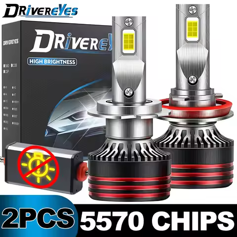 M8PRO H11 LED Car Headlights Canbus 2x H7 H4 H1 H3 H8 H9 9005 HB3 9006 HB4 9012 HIR2 M8 pro 5570 CSP